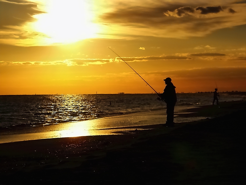 Evening Fisherman Robert Moses 2006 